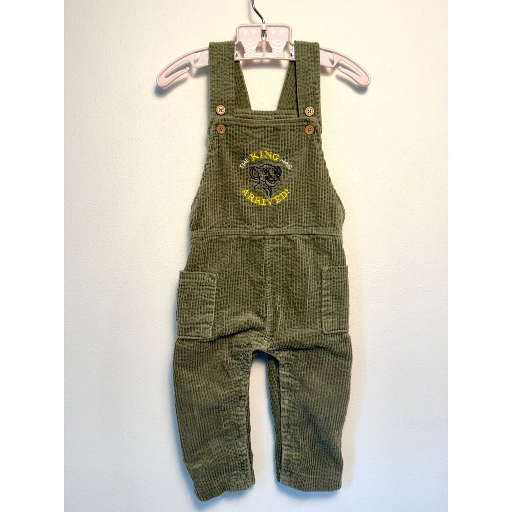Olive Green Lion King Overalls
